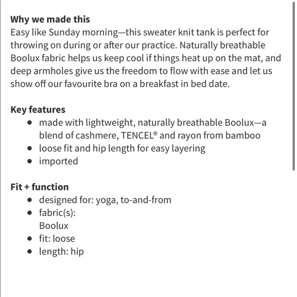 Lululemon Daya Light Knit Tank (Heathered Black) - Picture 4 of 7